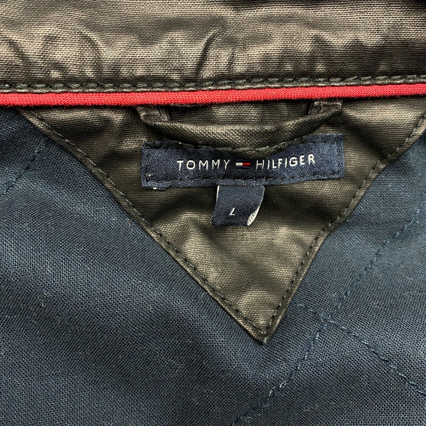 TOMMY HILFIGER Black 100% Cotton Jacket Size L