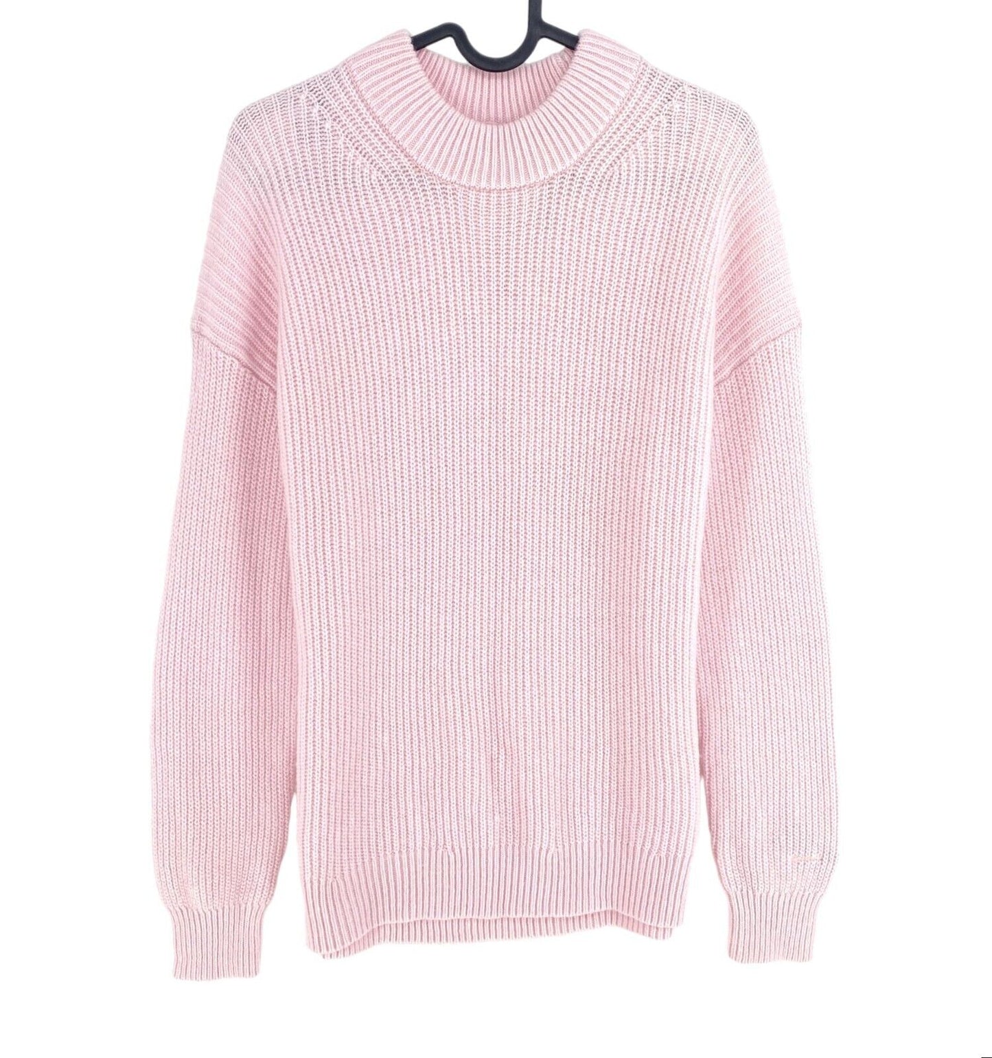 GANT Pullover mit Rundhalsausschnitt, gerippt, Rosa, Größe XS