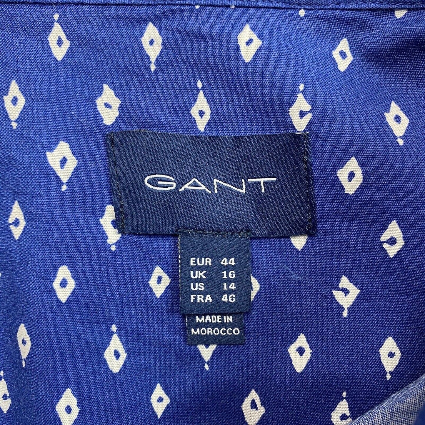 GANT Chemise stretch bleu foncé Desert Jewel Taille EU 44 UK 16 US 14