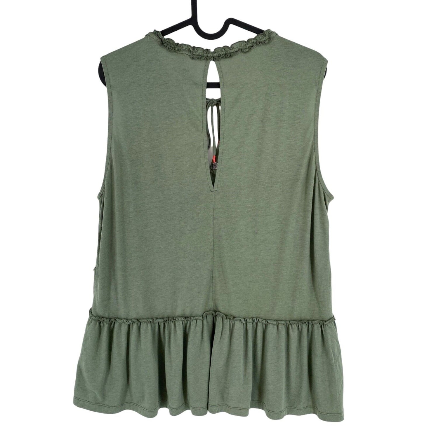 ODD MOLLY Women Green Love Chimes Top Size 1 / S