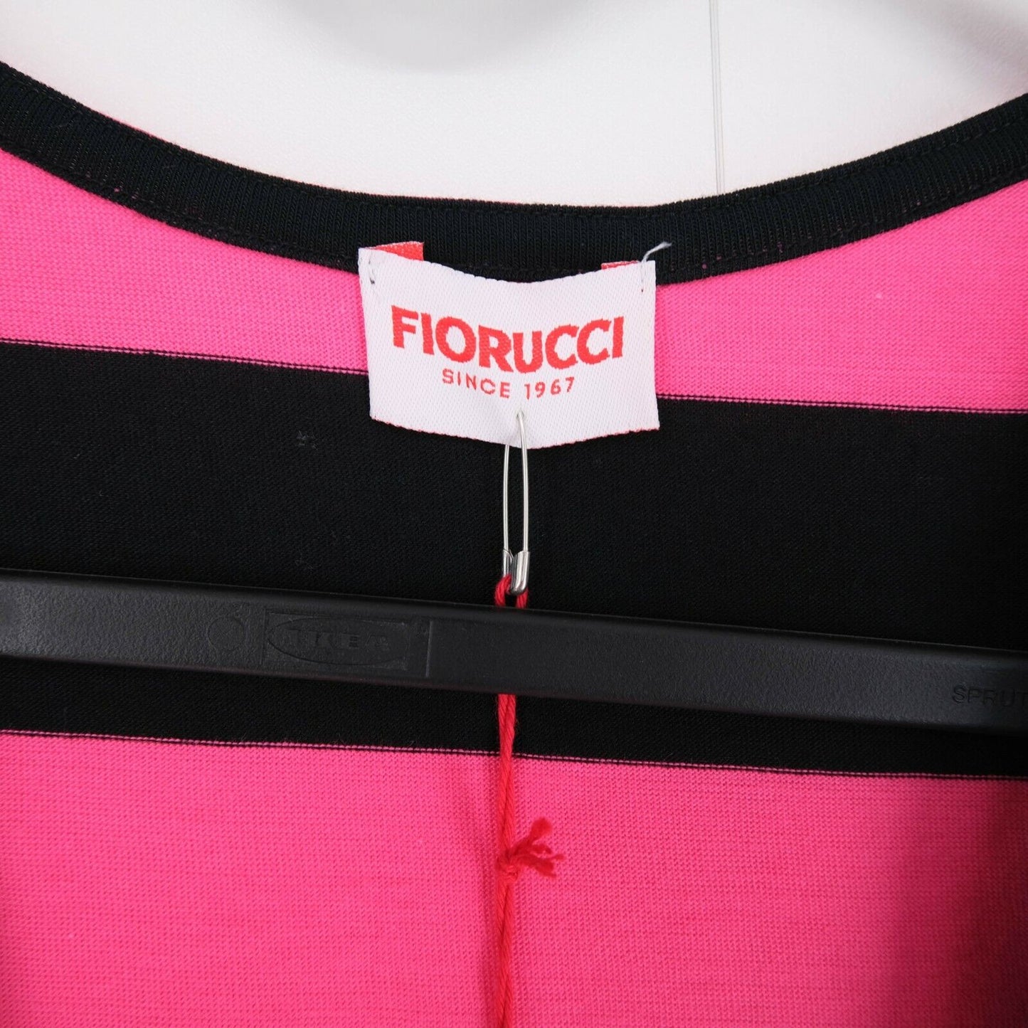 FIORUCCI T-Shirt mit V-Ausschnitt, Rosa, Größe SML