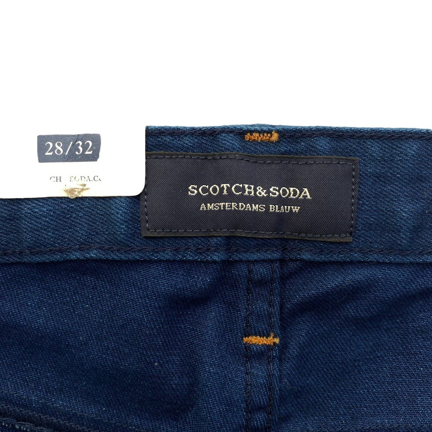 Scotch & Soda Dark Blue SKIM Skinny Fit Jeans Size W28 L32