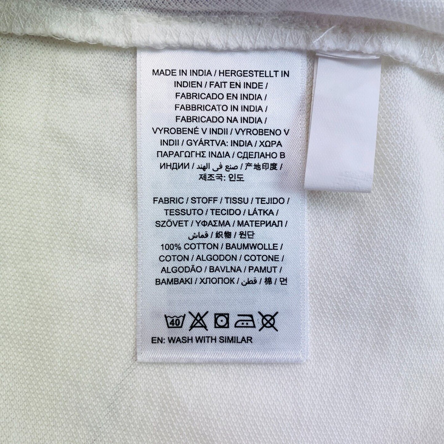 GANT Men White Logo Pique Short Sleeve Polo Shirt Size XL