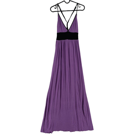 RELIGION Purple Sleeveless Deep V-Neck Tank Maxi Dress Size 2 / M