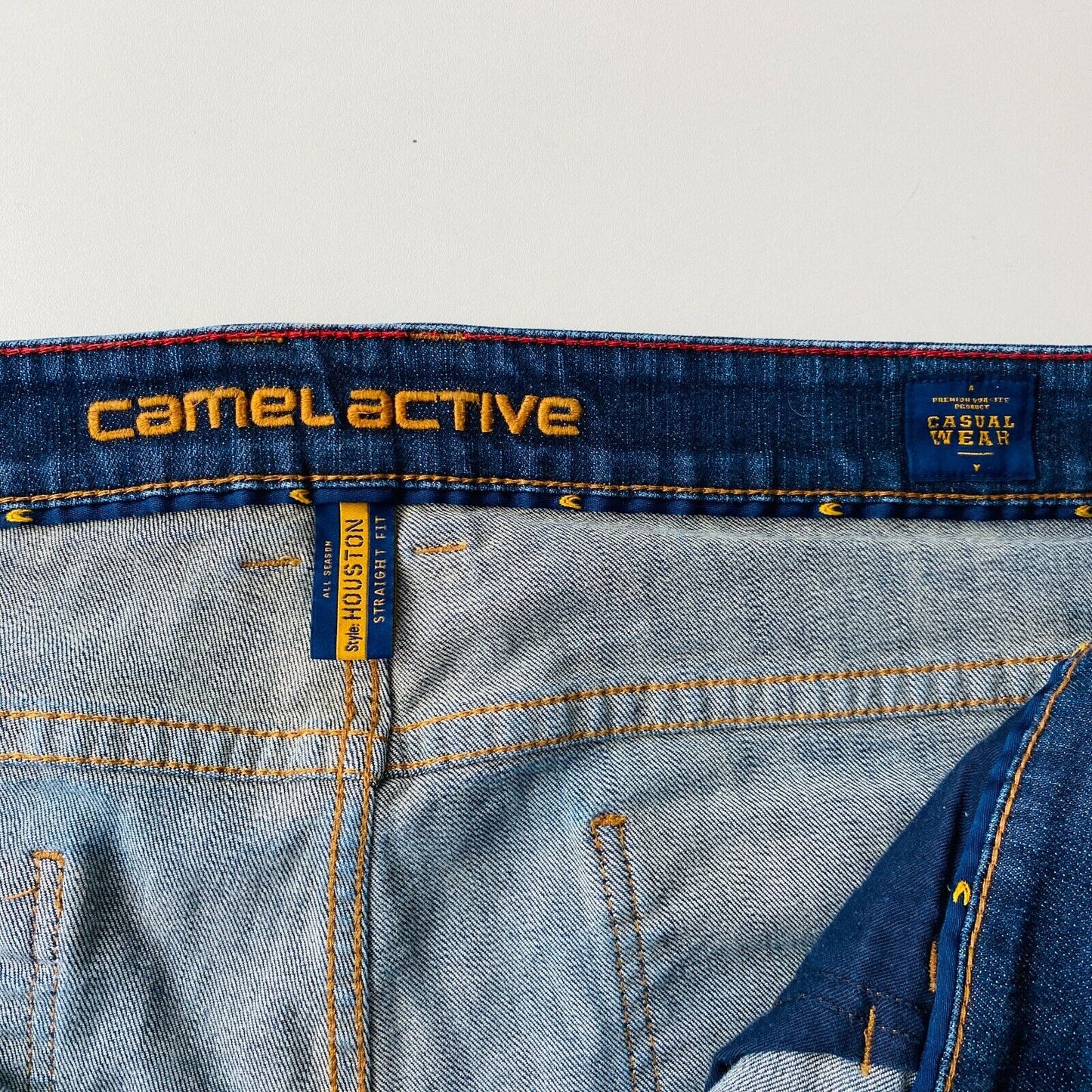 Camel Active HOUSTON Mens Dark Blue Regular Straight Fit Jeans Size W42 L36