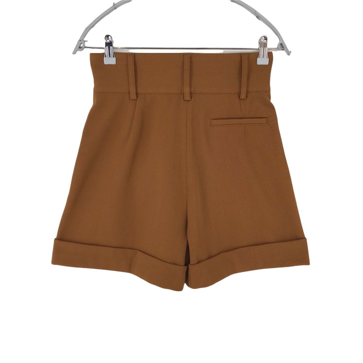 Tommy Hilfiger Collection – Braune Shorts aus Wollmischung mit weitem Bein für Damen, Größe 4 W27