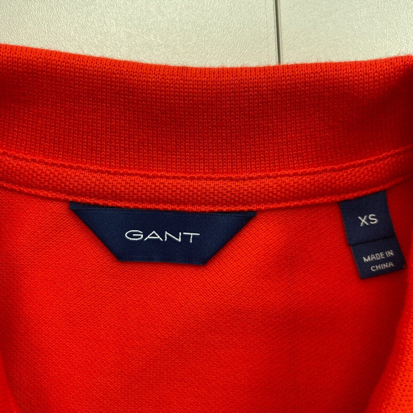 GANT Rotes Piqué-Poloshirtkleid, Größe XS