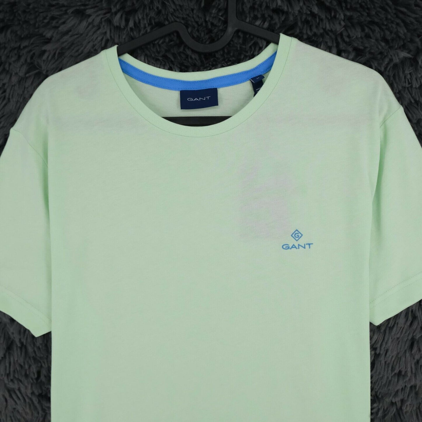 GANT Light Green Lock Up Logo Crew Neck T Shirt Size M