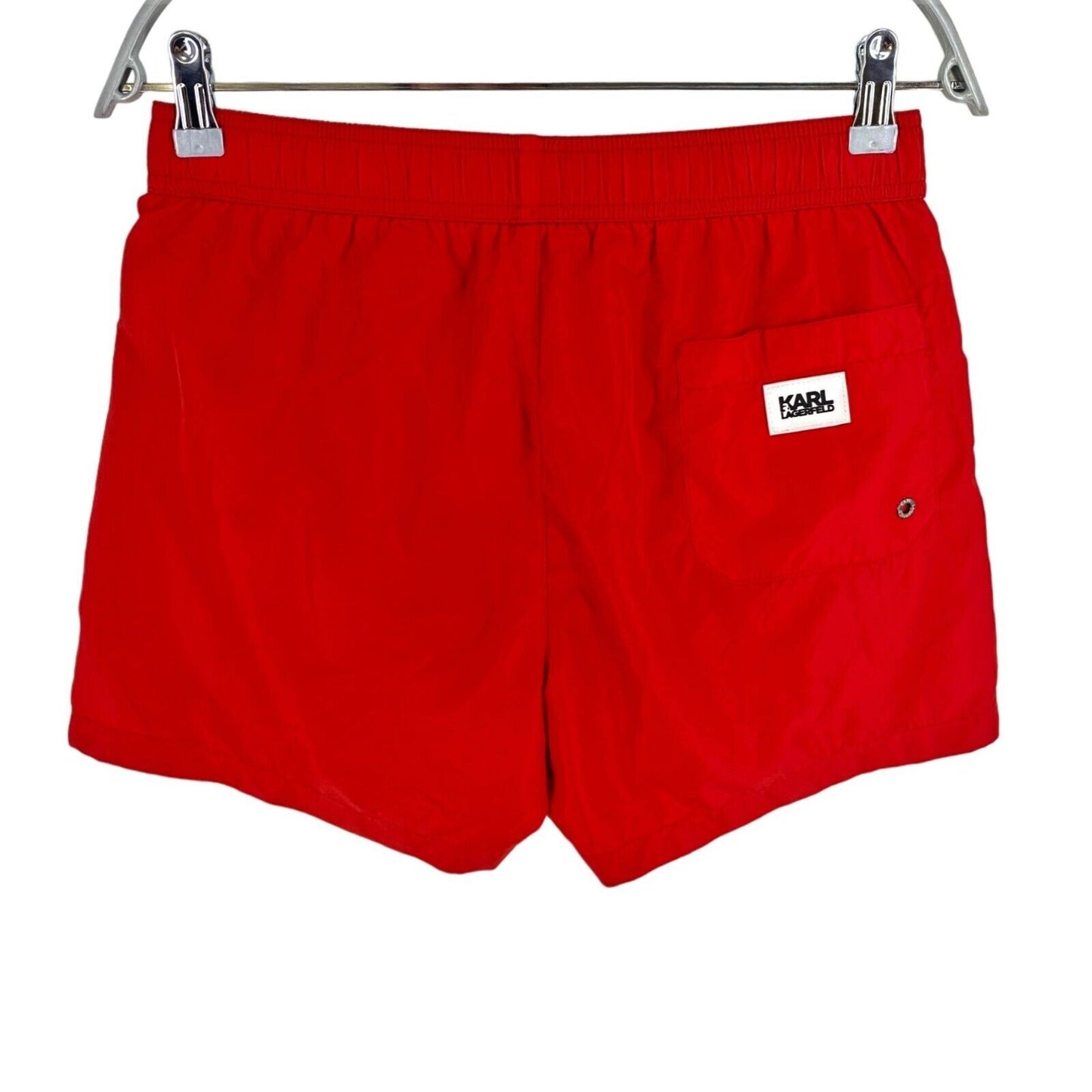 Karl Lagerfeld Red Classic Regular Fit Board Swimming Shorts Size XL