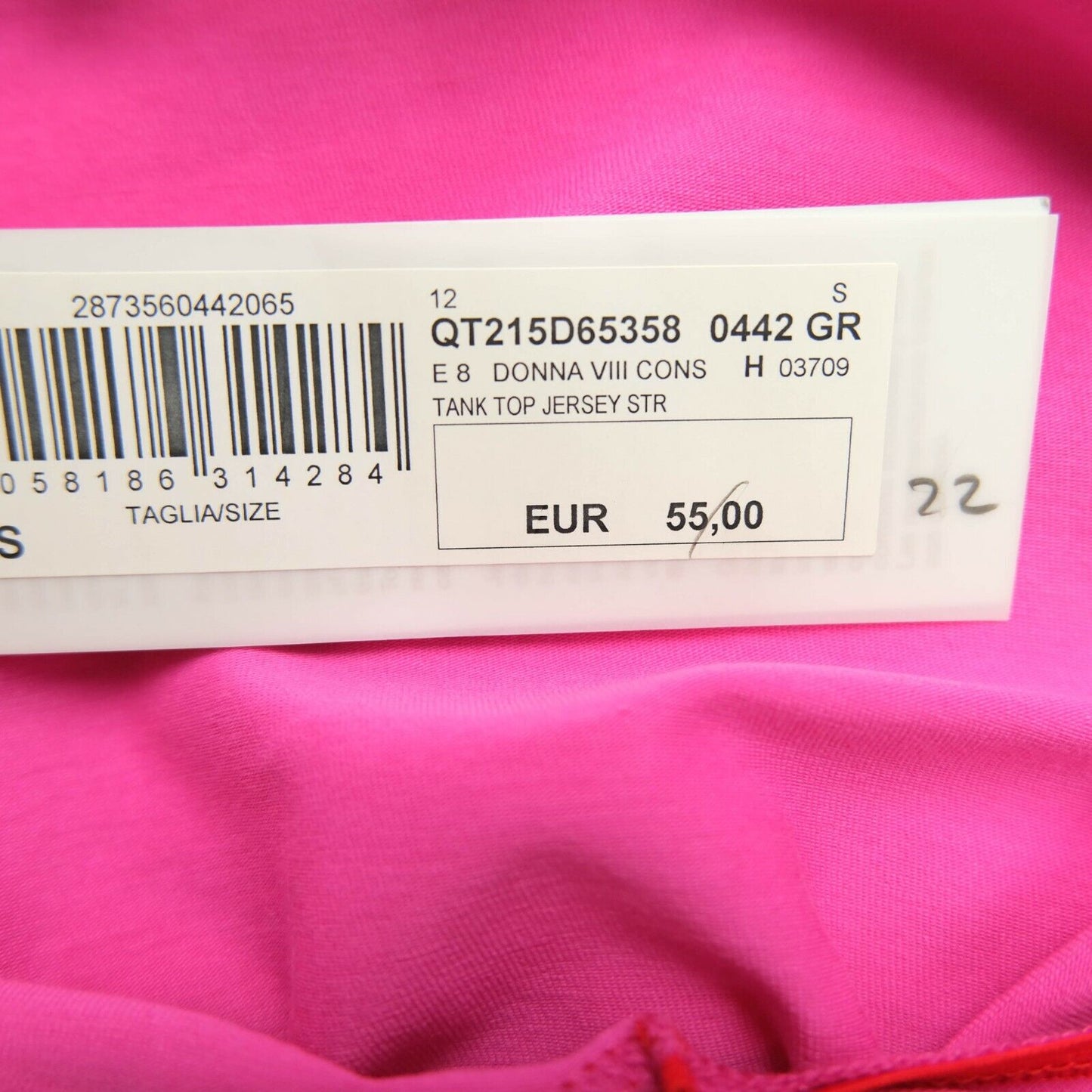 STEFANEL Pink Tank Top T Shirt Size S M