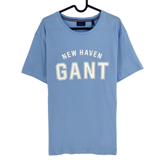 GANT Men Blue Logo Crew Neck Short Sleeve T Shirt Size XL