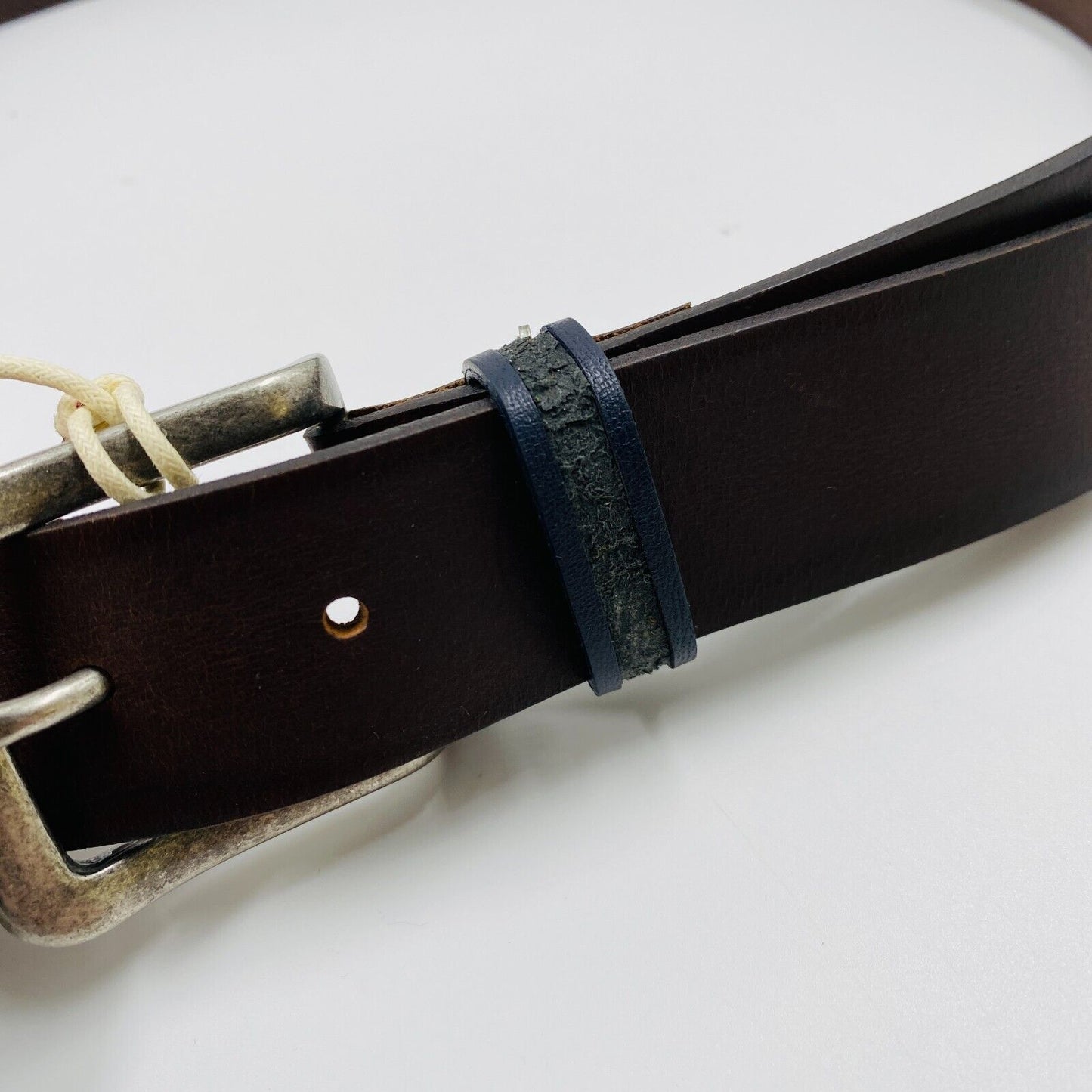 Tommy Jeans Mens Dark Brown Classic Leather Belt 100 cm. 40 In.