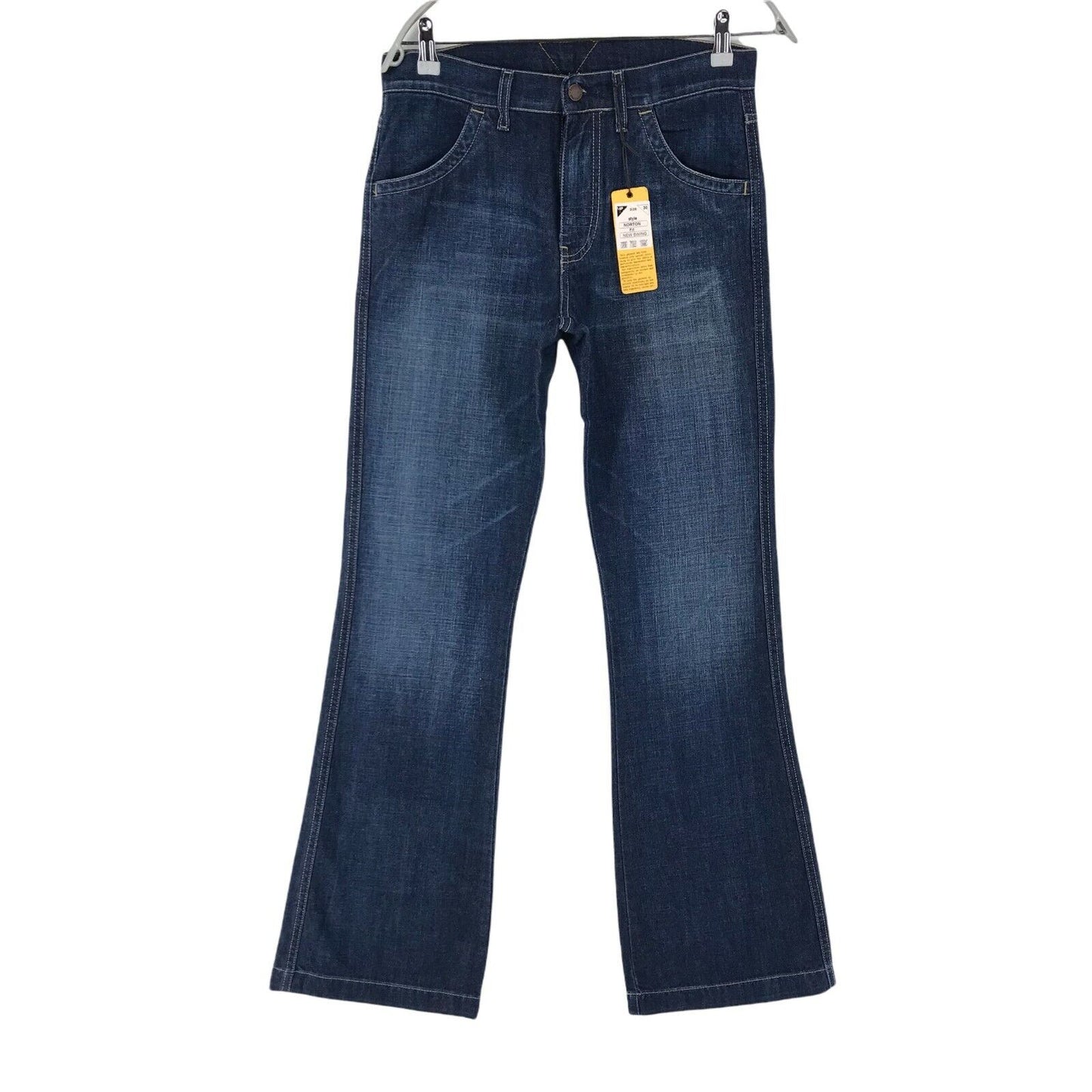 Meltin' Pot NORTON Damen Jeans in normaler Bootcut-Passform, Blau, Größe W30