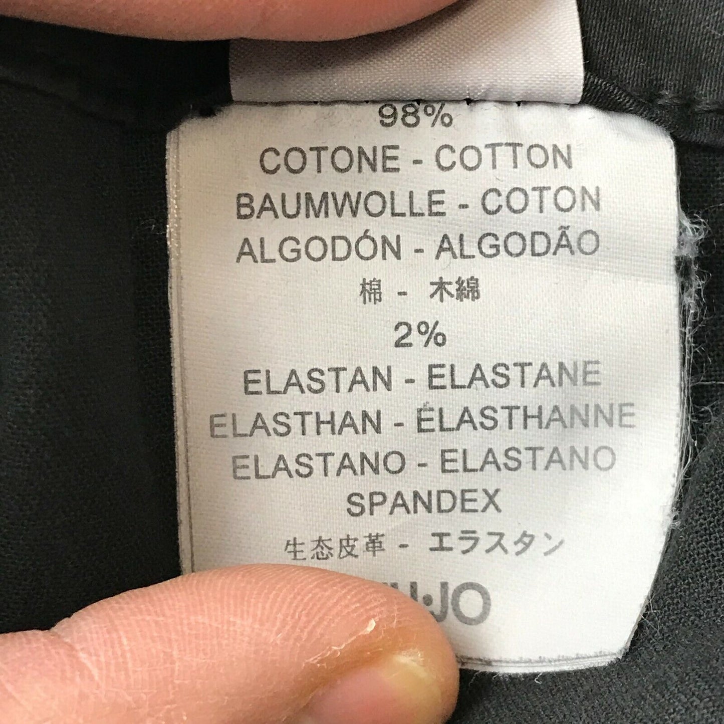 Liu Jeans Damen Schwarze Chinohose mit entspannter, gerader Passform, Größe W31, hergestellt in Italien