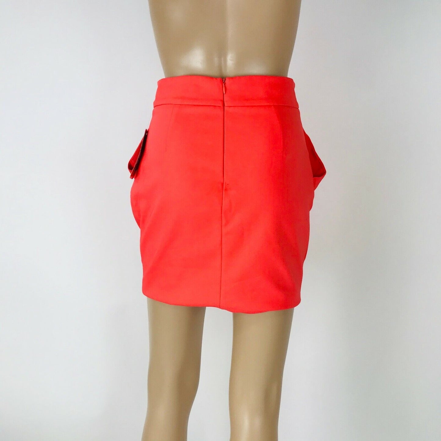 ZARA Basic Women's High Rise Red Mini Skirt Size XS W24