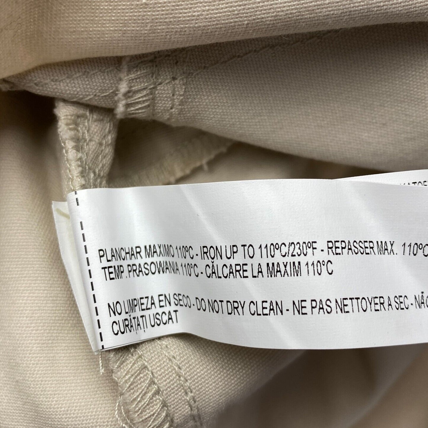 BERSHKA COLLECTION Mini-jupe en coton mélangé beige Taille S