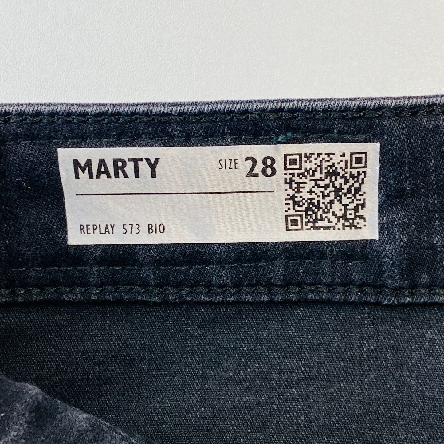 REPLAY MARTY Women Dark Grey Boyfriend Fit Jeans W28 L28