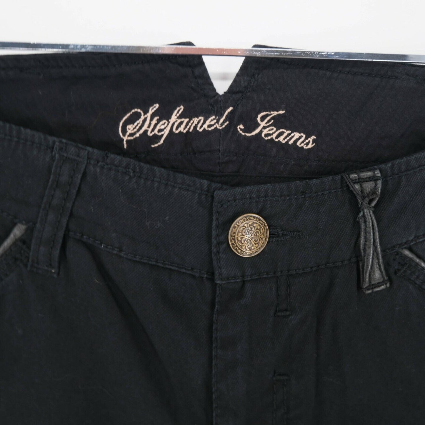 STEFANEL Black Capri Jeans Size EU 36 UK 6 US 4