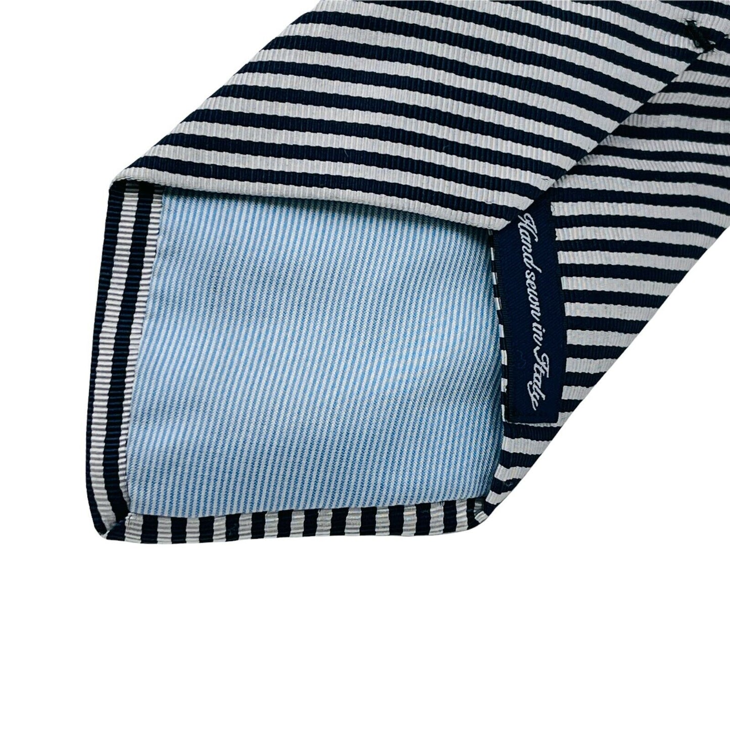 GANT Grey Blue Striped 100% Silk Hand Made Tie