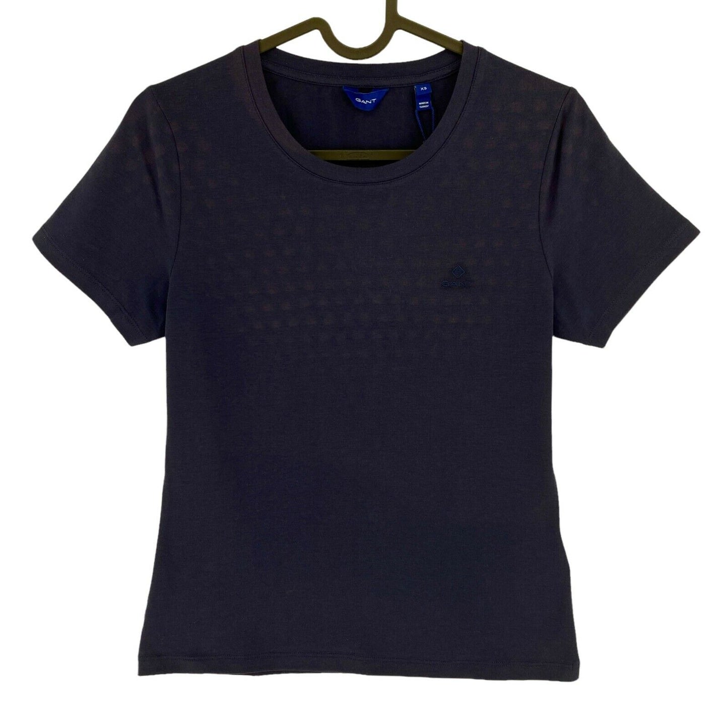 GANT T-Shirt mit Rundhalsausschnitt, Marineblau, Größe XS