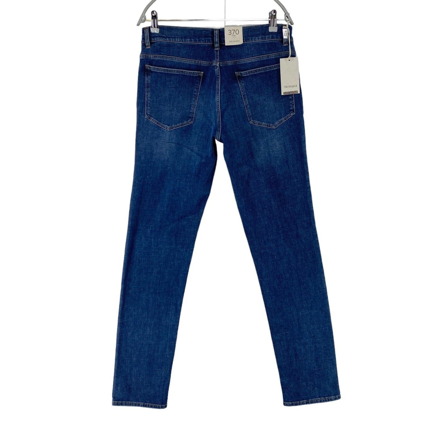 TRUSSARDI 370 CLOSE Blue Slim Tapered Fit Jeans EUR 48 W32 L34