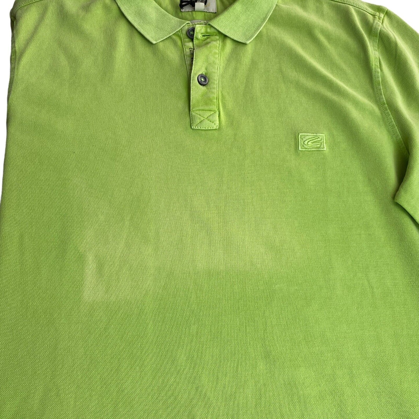 Camel Active Light Green Logo Pique Polo Shirt Size L