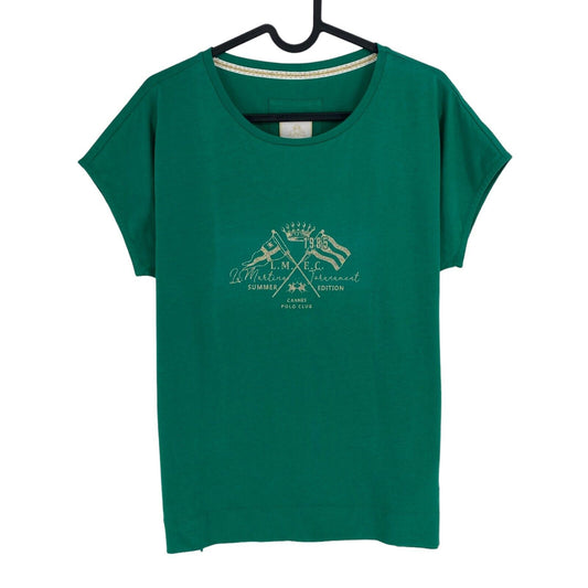 LA MARTINA Dark Green Crew Neck SS T Shirt Top Size  3 / M