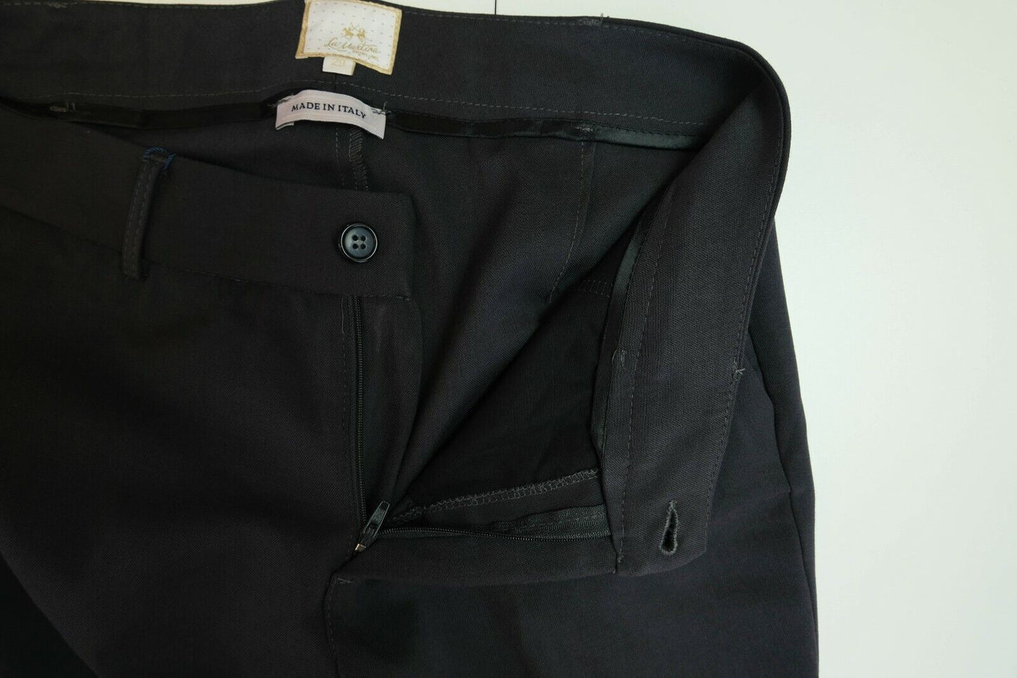 LA MARTINA Black Stretch Twill Pants Trousers Size 29