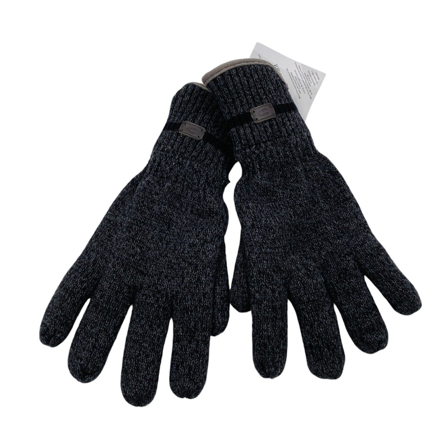 Camel Active Dark Grey Cotton Insulated Warm Knit Gloves Size XL