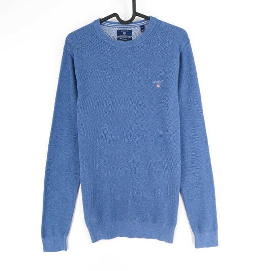 GANT Blue Crew Neck Original Sweater Jumper Size M