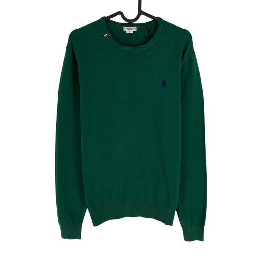 U.S. POLO ASSN. Dark Green Crew Neck Sweater Pullover Size M