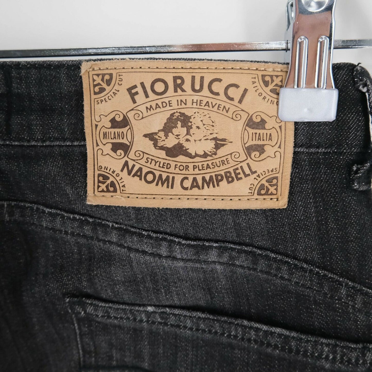 FIORUCCI x NAOMI CAMPBELL Dark Grey Skinny Jeans Size 27