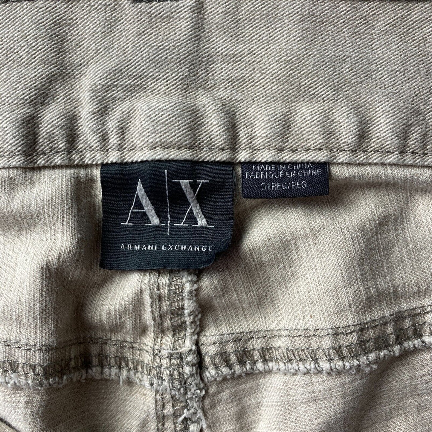 ARMANI EXCHANGE J130 Grey Slim Fit Selvedge Jeans W31 L32