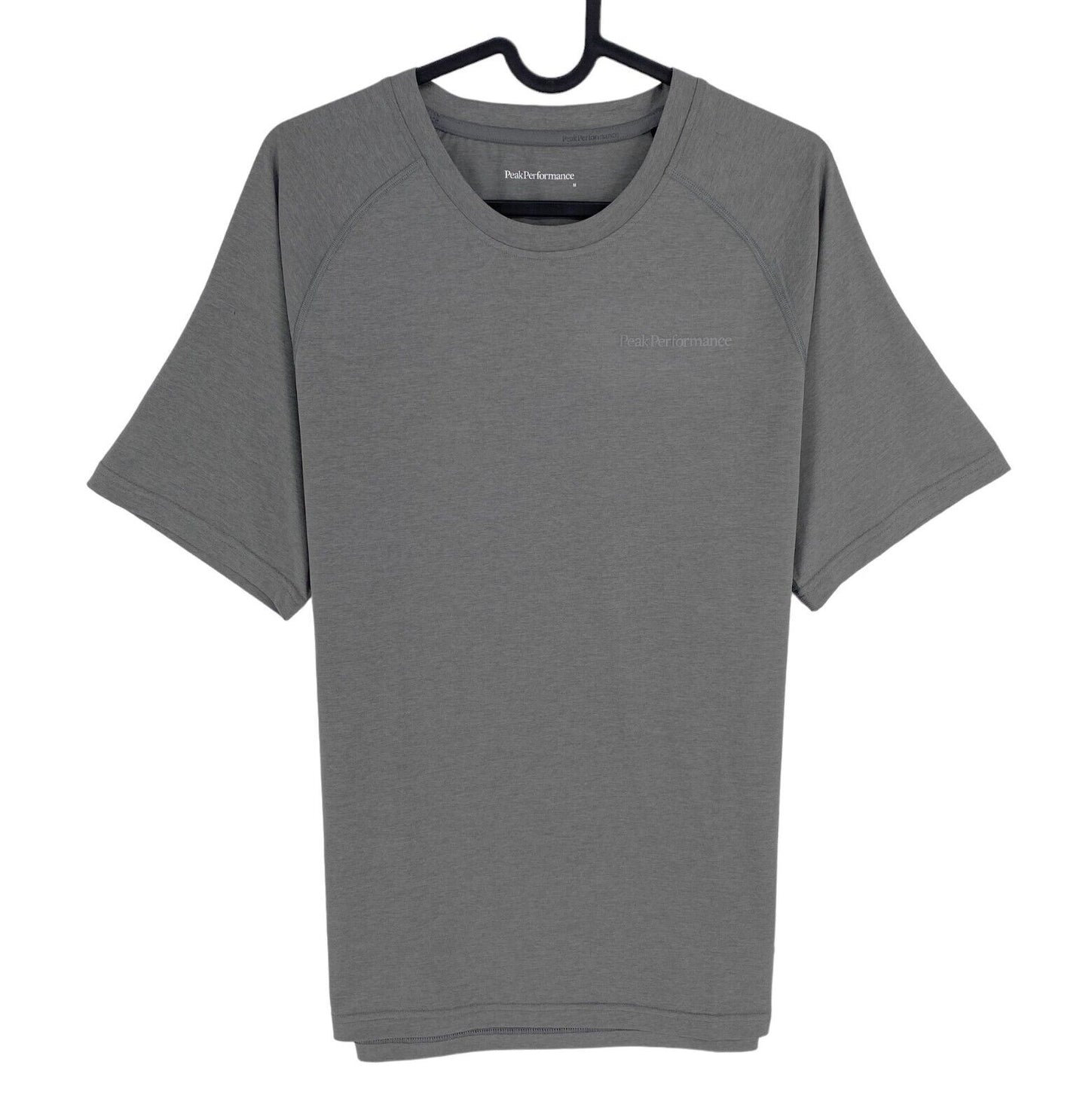 PEAK PERFORMANCE Men Grey Fly Crew Neck Short Sleeve T Shirt Size M