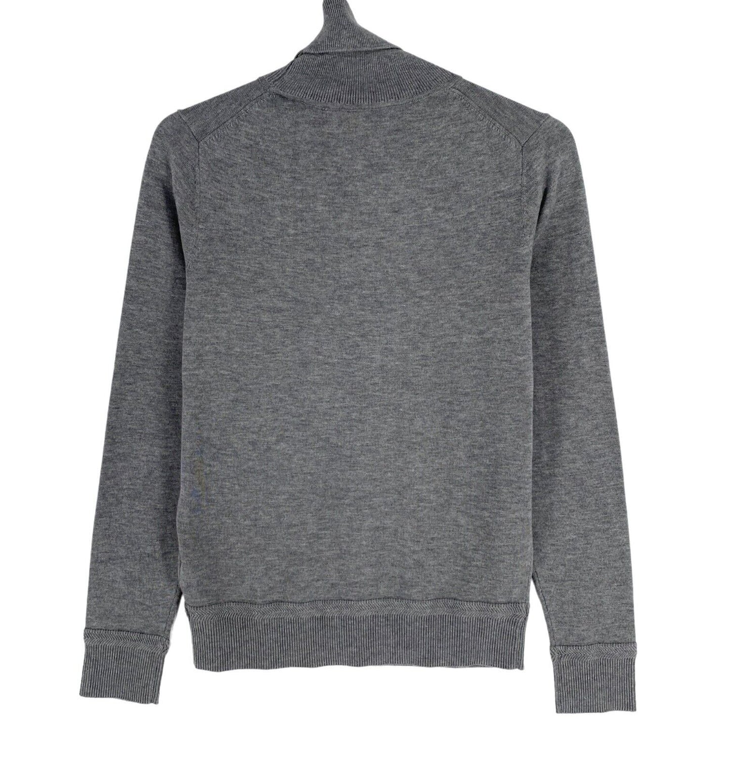 GANT Grey Light Cotton Turtle Neck Jumper Sweater Size XS