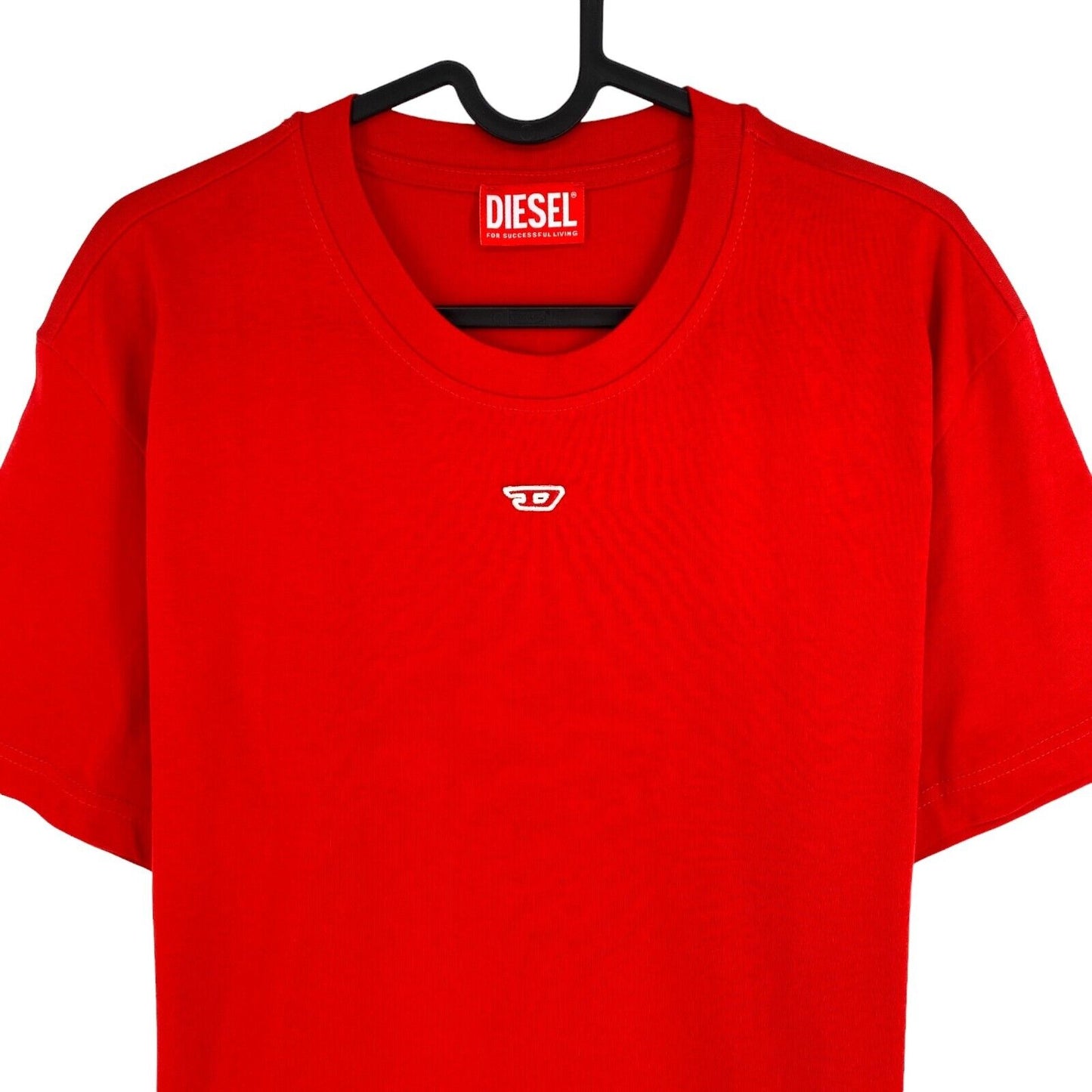 DIESEL Men Red T_DIEGOR_D Short Sleeves Crew Neck T Shirt Size XL