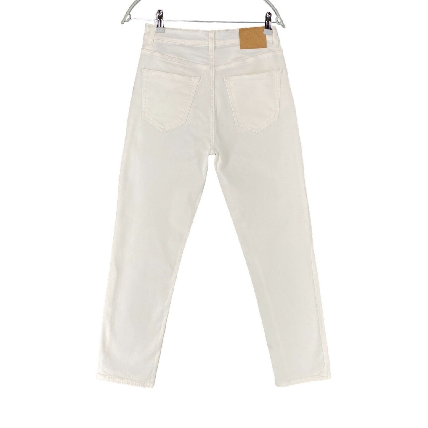 GANT Women White Slim Fit Cropped Jeans W29 L28