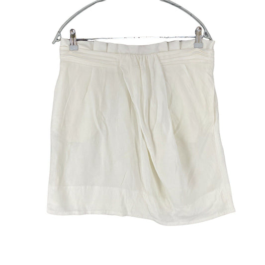 SEE BY CHLOE White Regular Fit Linen Blend Skirt Size EU 40 UK 12 US 8 W30