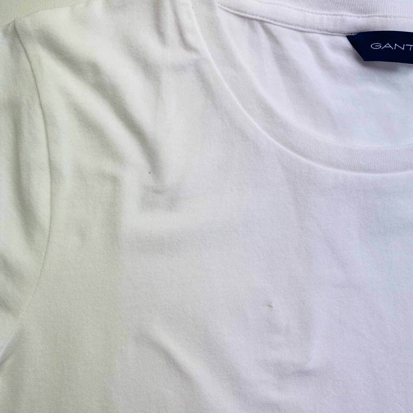 GANT Girls White Fitted Original Crew Neck T-Shirt Size 13-14 Years 158/164 cm