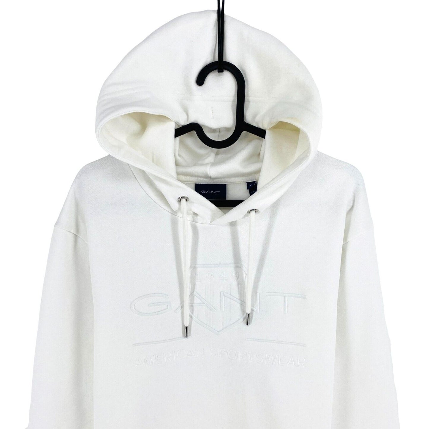 GANT Blanc Tonal Archive Shield Sweat à capuche Pull Taille M