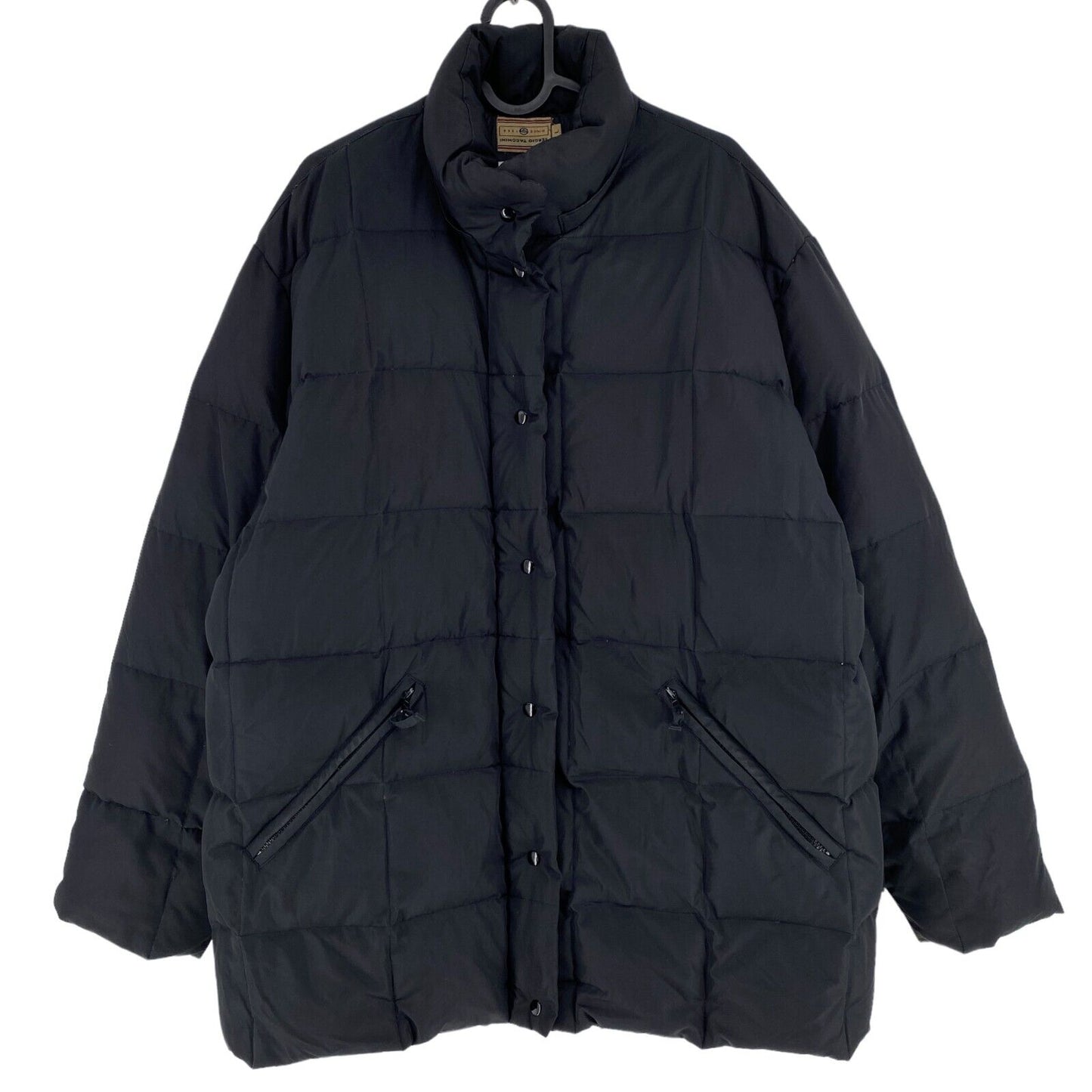 SERGIO TACCHINI Black Quilted Down Puffer Jacket Coat Size L