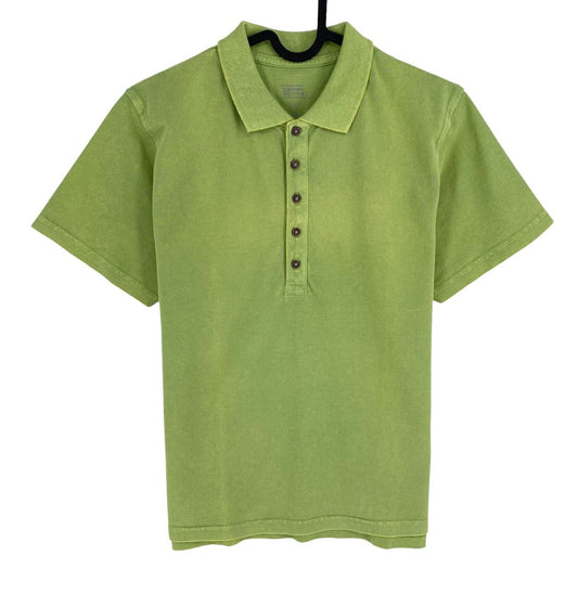 Camel Active Women Green Solid Short Sleeves Pique Polo Shirt Size S