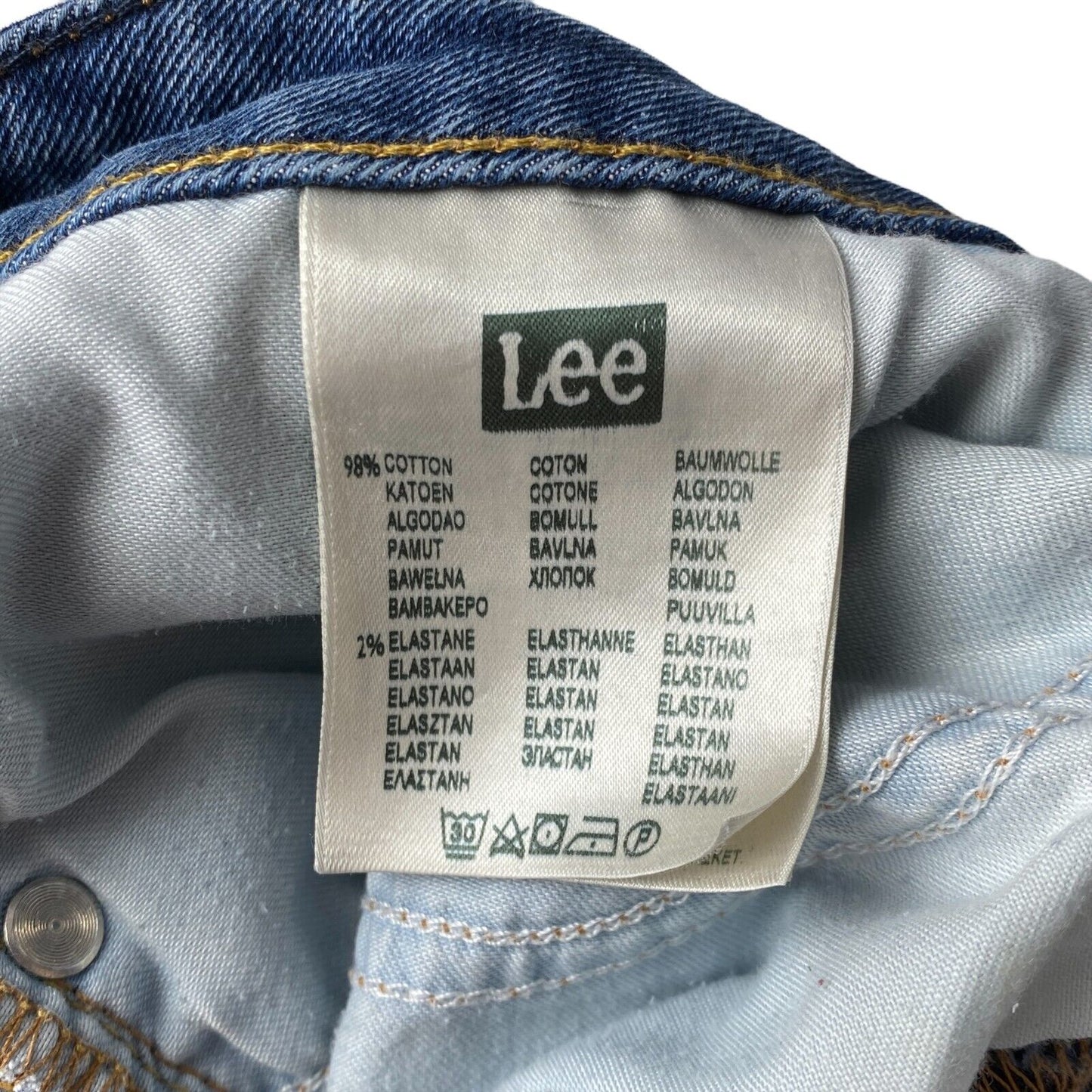 Lee MALONE Jeans in Skinny-Fit, Stretch, Blau, Größe W33 L28