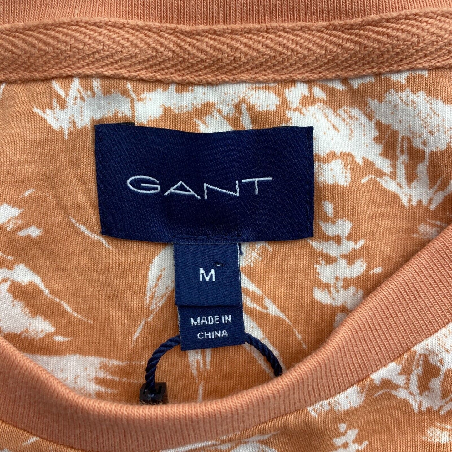 GANT Orange Riviera View T-Shirt mit Rundhalsausschnitt, Größe M