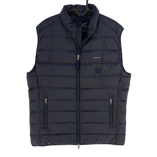 GANT Men Navy Blue Light Down Gillet Vest Waistcoat Jacket Size L