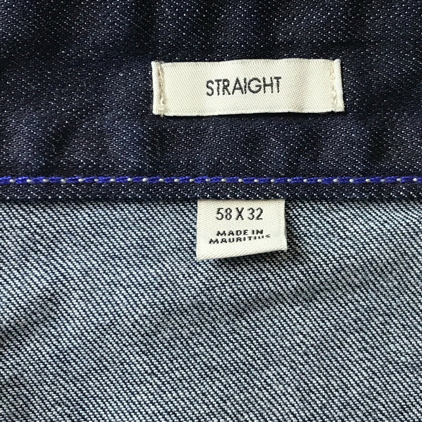 Calvin Klein Dark Blue Regular Straight Fit Jeans Size W38 W48 W58 L32