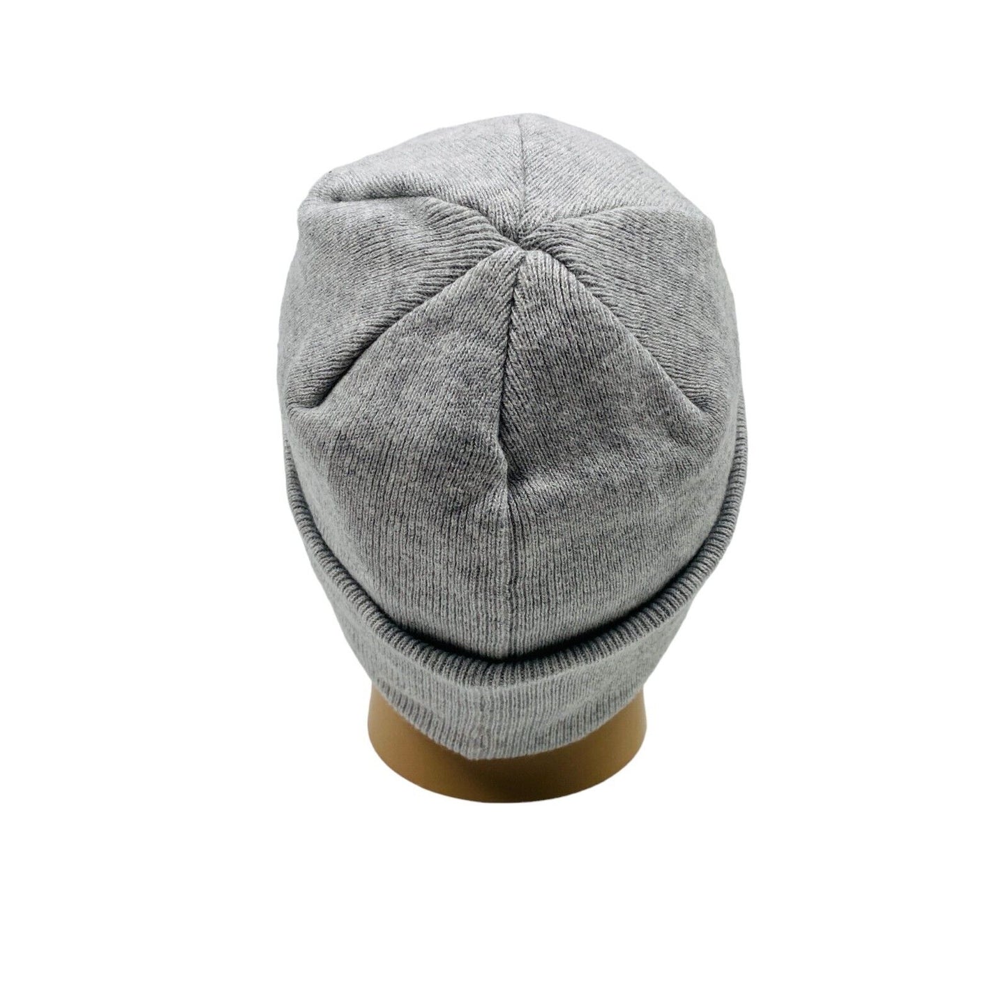 KARL LAGERFELD Grey Cotton Blend Beanie Hat One Size