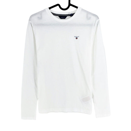 GANT Boys White Original Crew Long Sleeves T Shirt Size 13-14 Years 158/164 cm