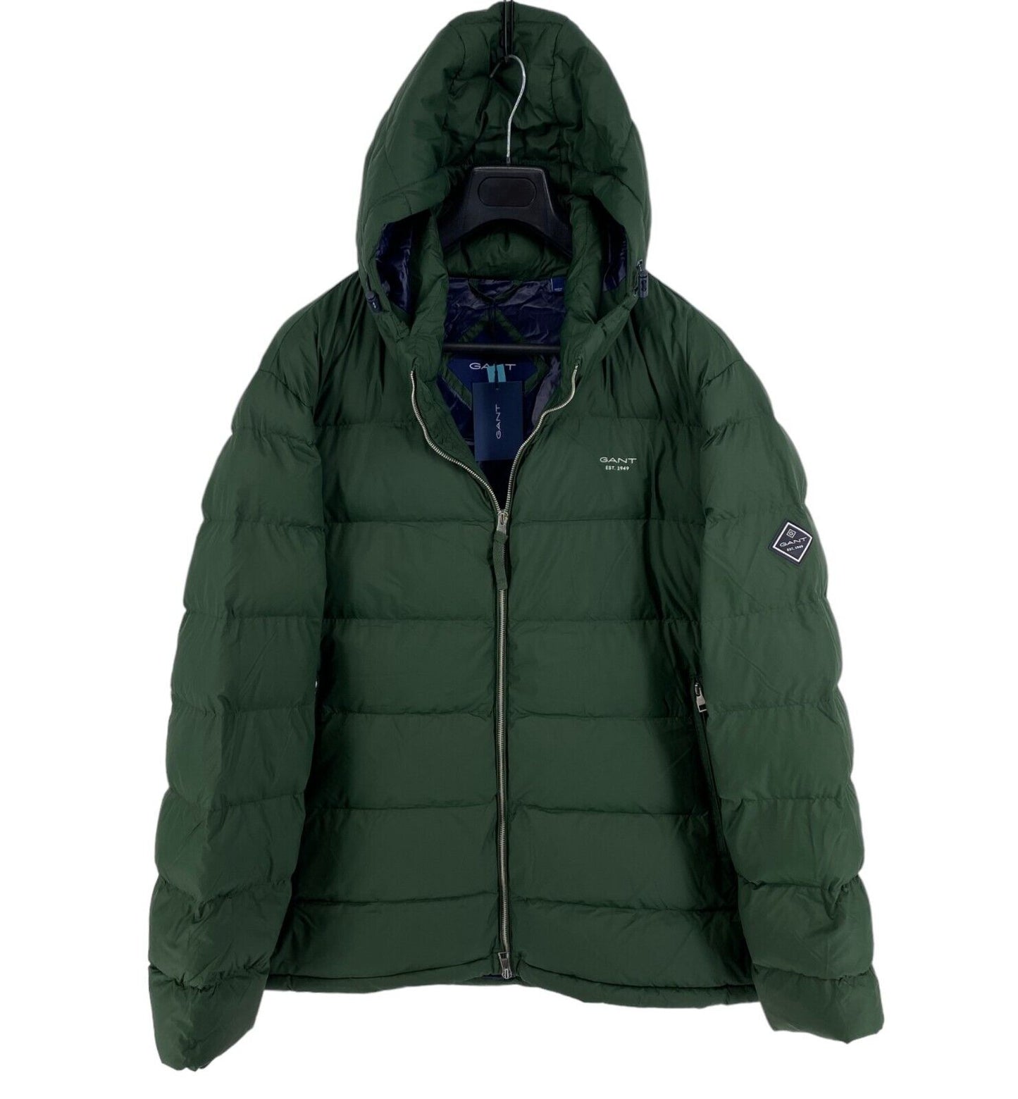 GANT Dark Green Active Cloud Hooded Jacket Coat Size XL