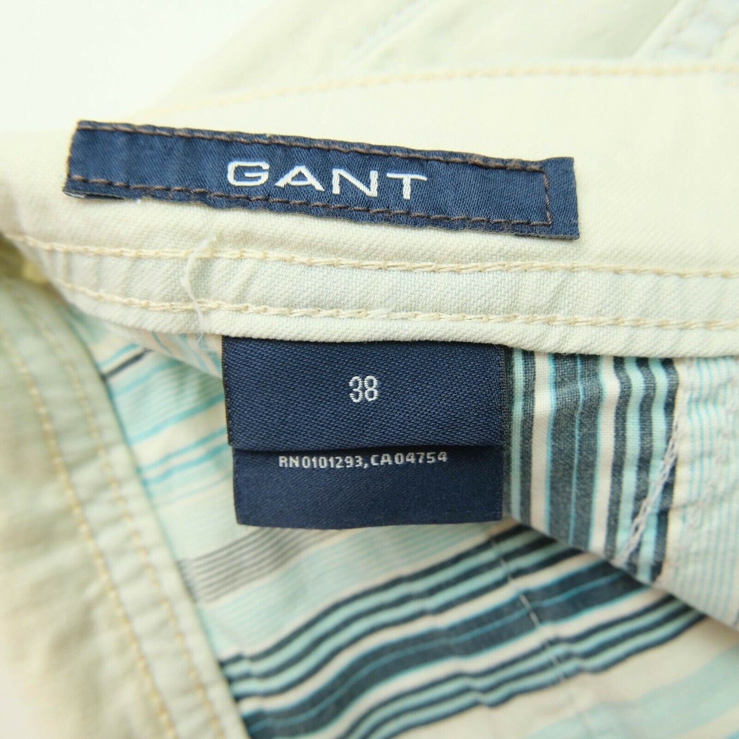 GANT White Cropped Chino Pants Trousers Size 38